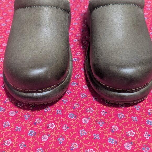 New Dansko Platform Pro Green Burnished Nubuck Clogs Work Shoes Minimalist - Picture 6 of 10